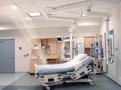 Skytron lighting products in use in medical setting