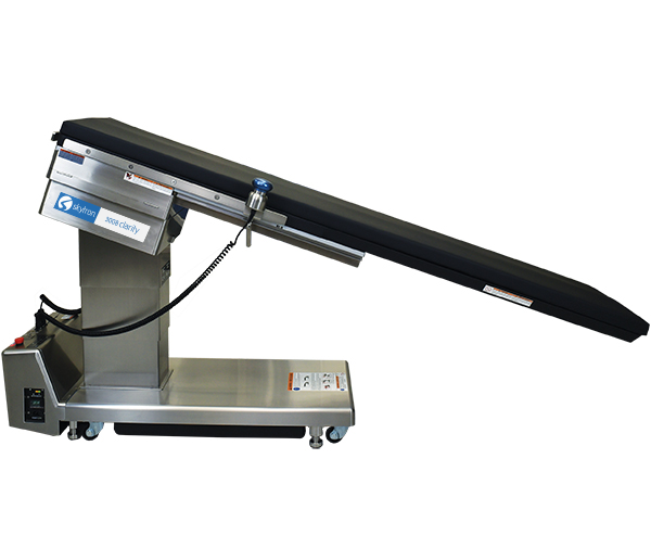 Side profile of Skytron 3008 Clarity Specialty Table reclined