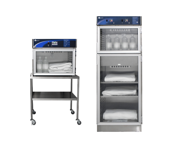Two Skytron warming cabinets side-by-side no background