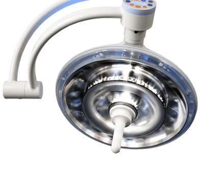 Skytron DoVera surgical light under view of the sterile handle