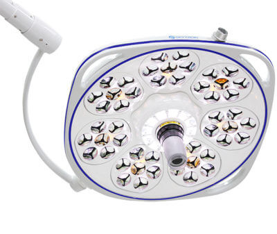Skytron Aurora Four led surgical light with disposable camera cover